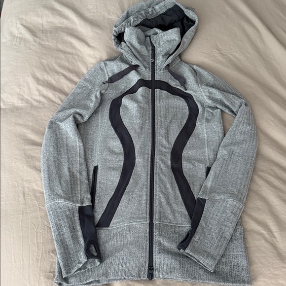 Lululemon Stride Zip Jacket sz 6 in Ghost Herringbone - Picture 2 of 6